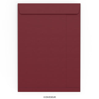 Burgundy Gummed V-Flap Envelope (130 x 130mm)