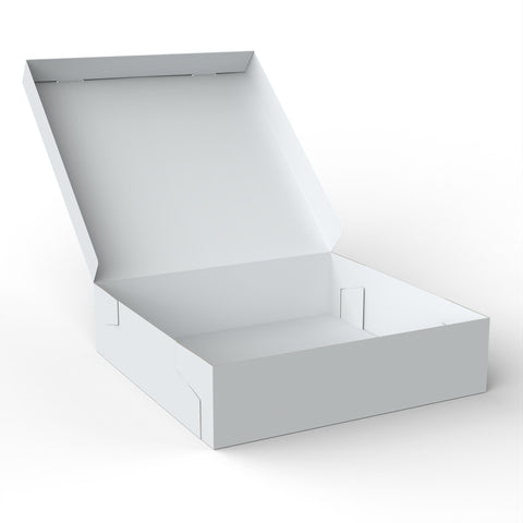 White Cardboard Boxes White 300 x 300 x 80 mm