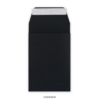 Black gusset envelope 162x114x25 mm (C6)