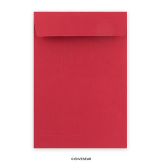 Dark red gusset envelope 324x229x25 mm (C4)