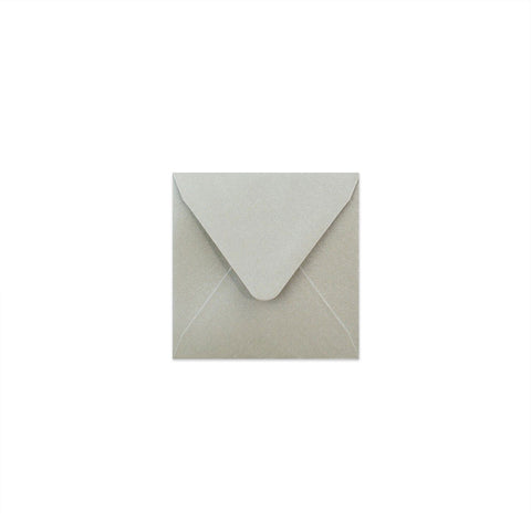 Pearlescent Envelopes Silver 80 x 80 mm Gummed