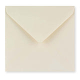 Ivory Wove Gummed V-Flap Greeting Card Envelope (155 x 155mm)