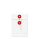 Coloured envelopes with string and washer closure White + Red 162 x 114 mm (C6)
