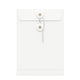 Coloured envelopes with string and washer closure White 229 x 162 mm (C5)