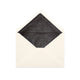 Paper Lined Envelopes Ivory + Black Fancy Paper 114 x 162 mm (C6)