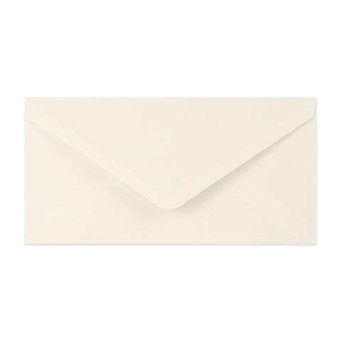 Paper Lined Envelopes Ivory + Silver Foil 110 x 220 mm (DL)